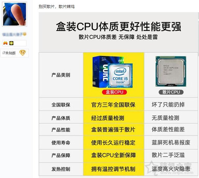 散片CPU是怎么来的？是二手吗？购买intel CPU散片必读的注意事项-武林网