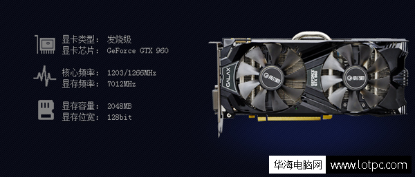 影驰GTX960-2G黑将独立显卡