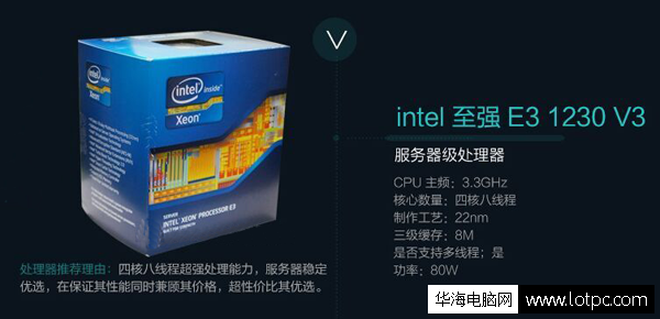 Intel至强E3 1230 v3处理器