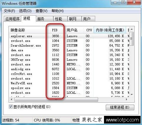 任务管理器pid怎么显示出来？Win7系统让任务管理器显示pid的方法