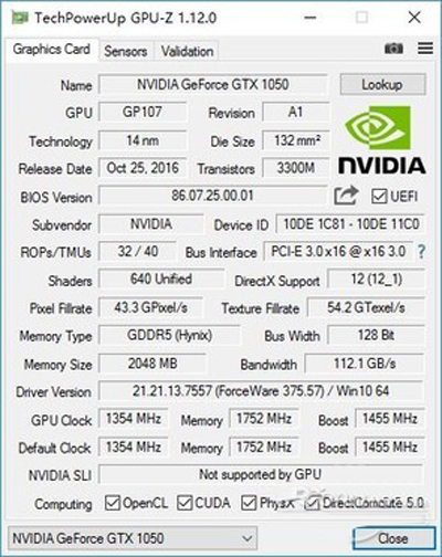 GTX1050(Ti)性能评测 与GTX950/960/970/1060/RX470性能对比实测