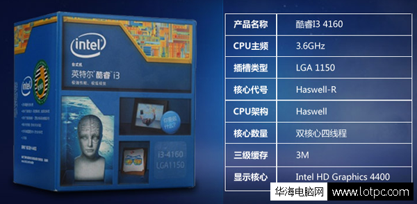 Intel 酷睿i3-4160