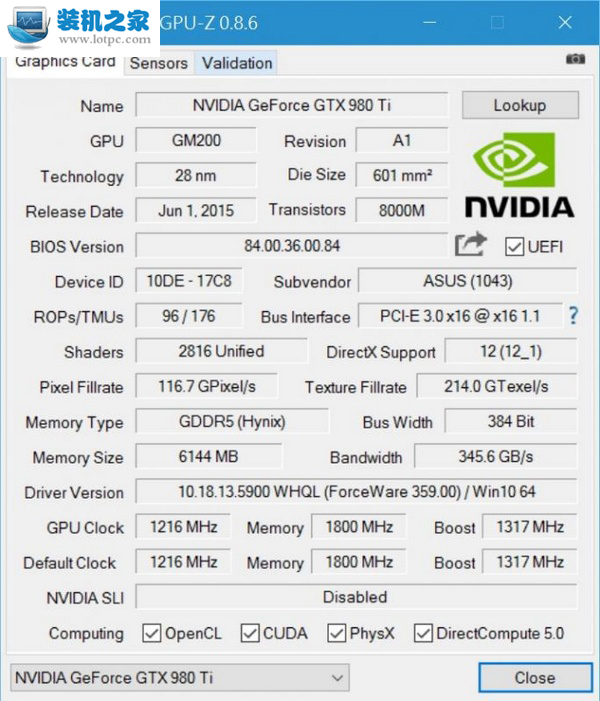 华硕ROG Matrix GTX980Ti拆箱+3DMARK跑分