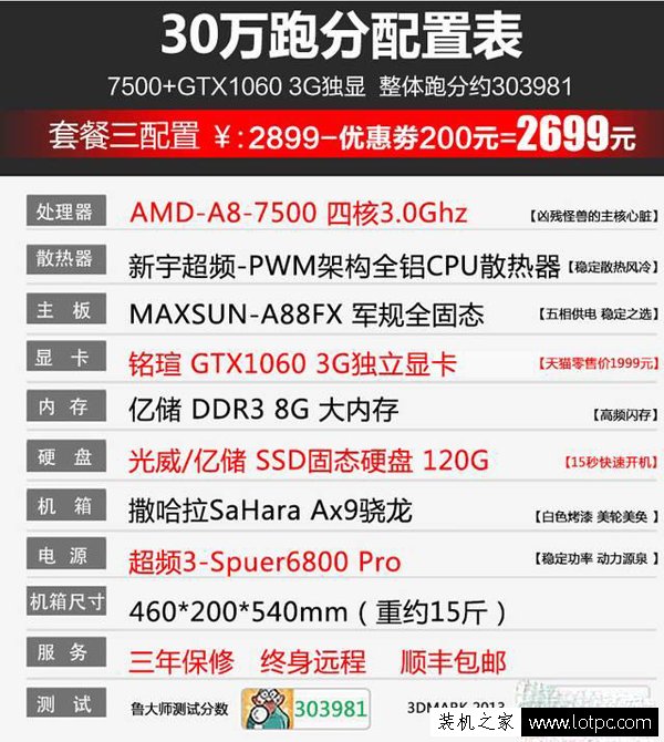 小心有诈！4G显存/8核CPU/30万跑分 这类组装电脑主机坑爹