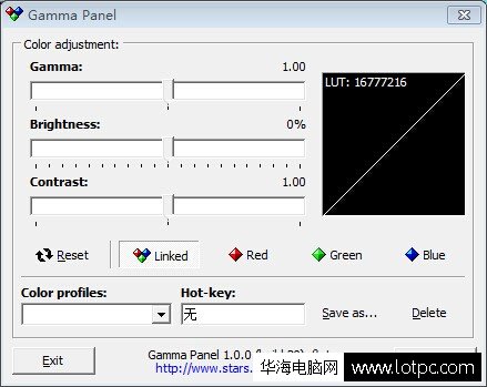 Gamma Panel调整亮度软件