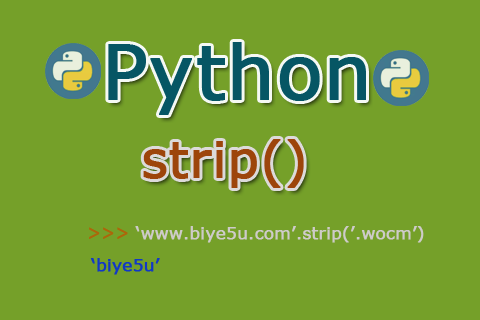 Python strip()函数