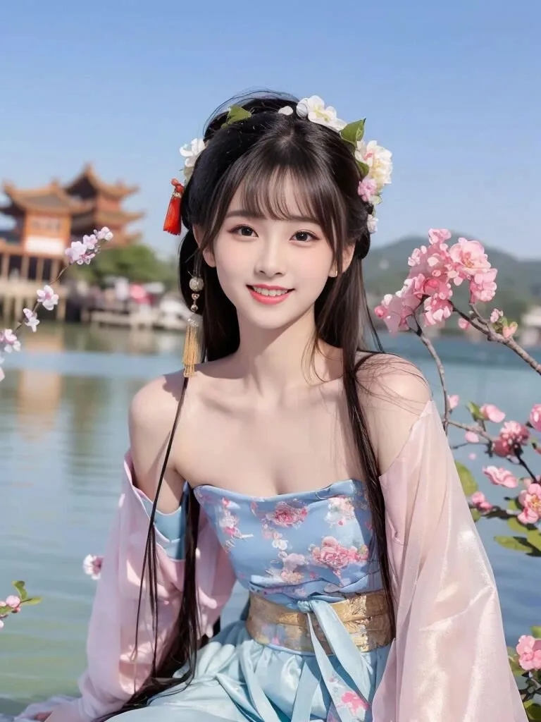 古风汉服，花落人家