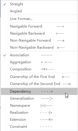 Visio中关系的类型