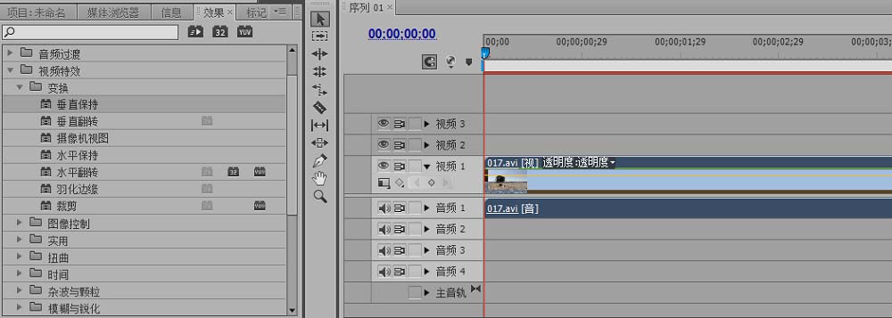 premiere,定格