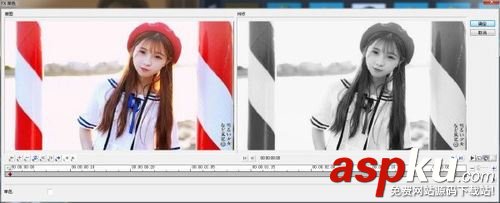会声会影,人物,彩色,照片,黑白照