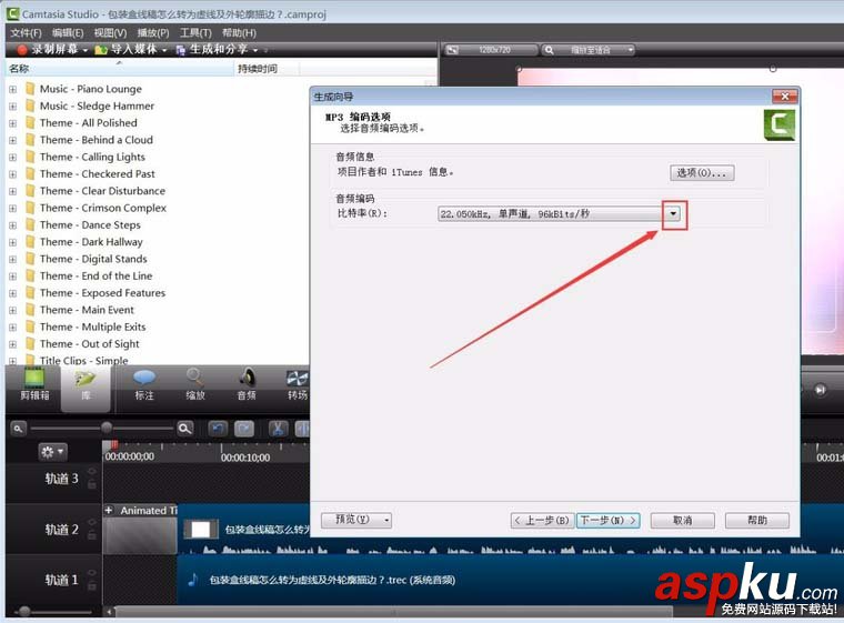 CamtasiaStudio,音频,mp3
