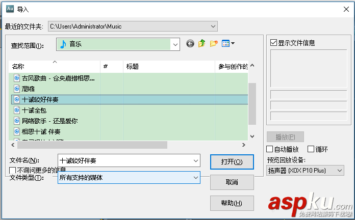 Audition,歌曲