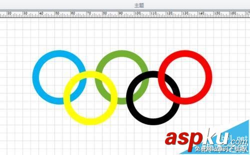 visio,奥运五环