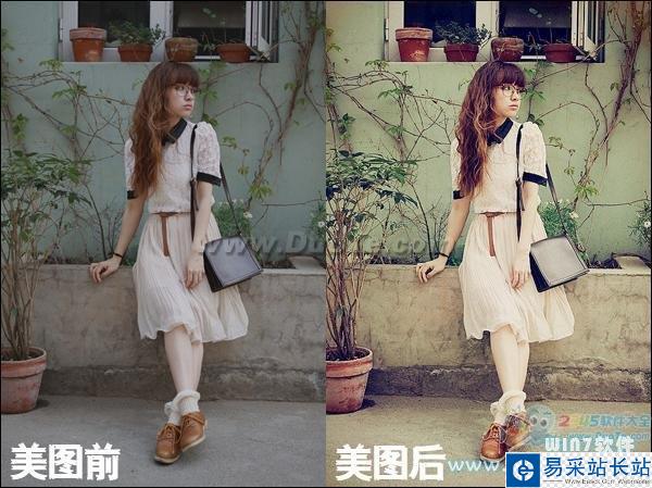 美图秀秀最简单几步打造清新文艺风格图片 三联教程