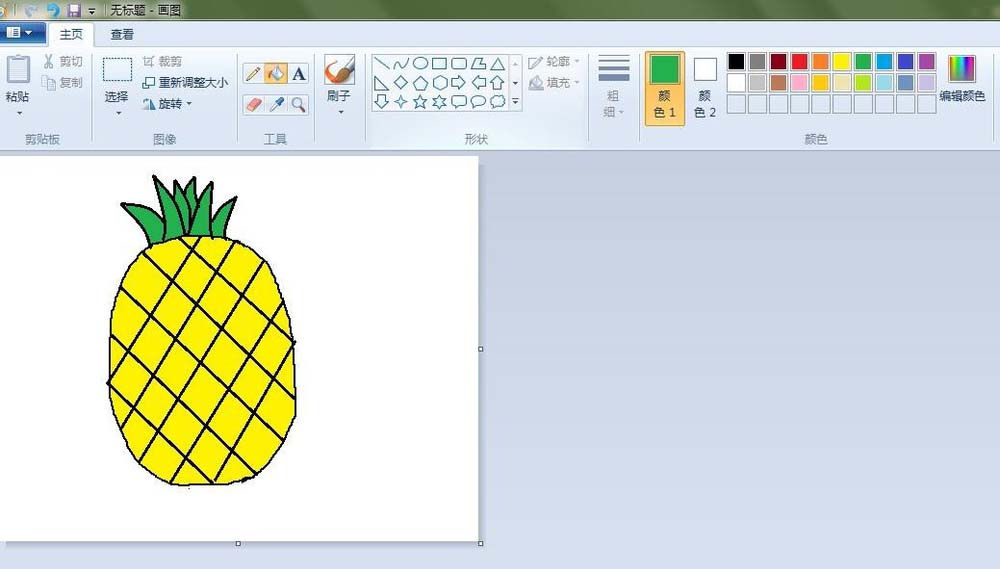 画图工具,菠萝