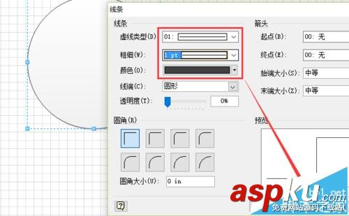 visio,饼状图