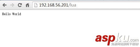 Openresty服务器,lua脚本,Hello,World
