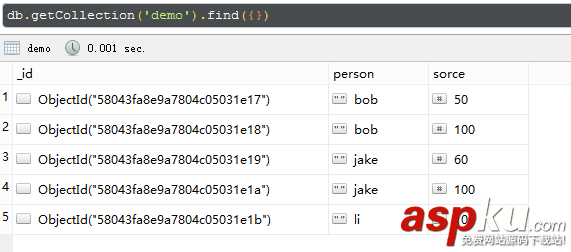 mongo,mysql