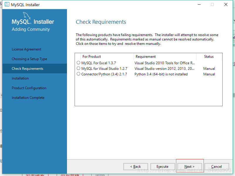 Windows10,mysql5.7.21,Installer