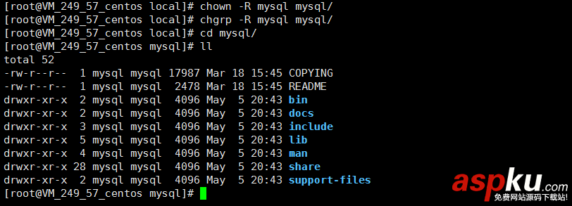 mysql5.7.18二进制包安装,my.default.cnf