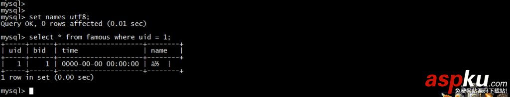 MySQL,乱码