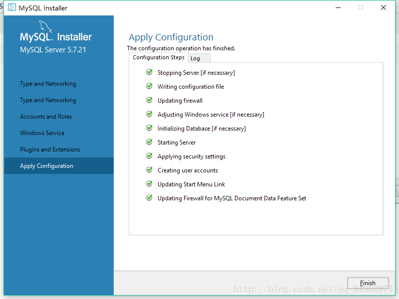 Windows10,mysql5.7.21,Installer
