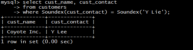 MYSQL,函数处理