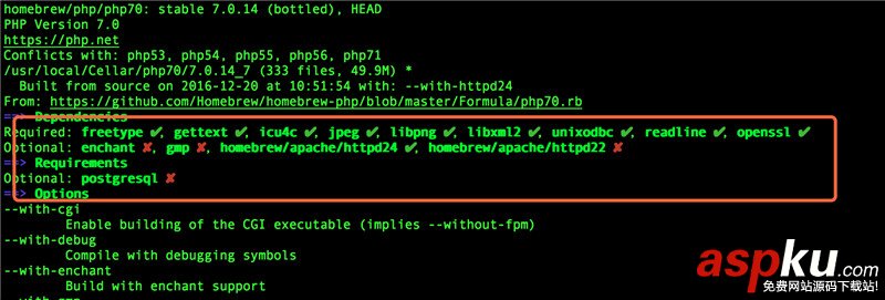 macOS,Sierra,Apache2.4,PHP7.0,MySQL5.7.16
