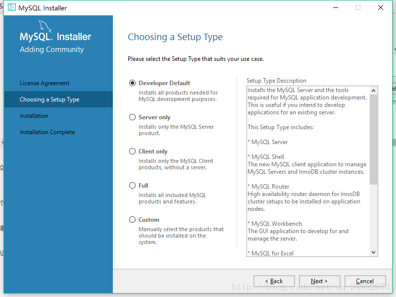 Windows10,mysql5.7.21,Installer