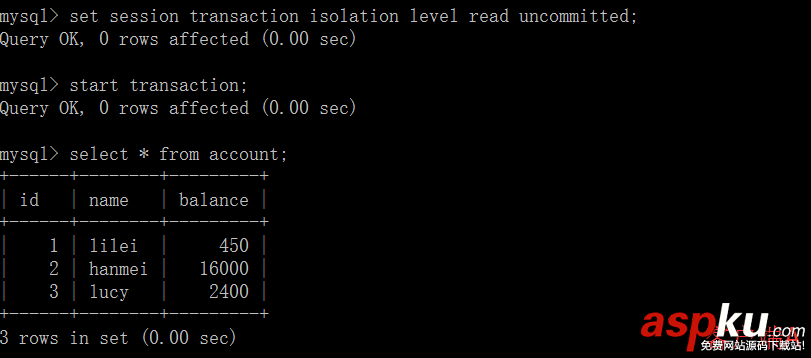 MySQL,事务隔离