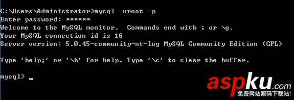 MySQL基于DOS命令行登录操作实例(图文说明)