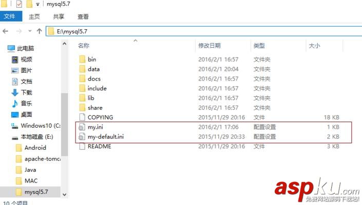 mysql5.7.10,mysql5.7,winx64