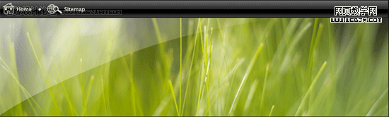 photoshop简单规划vista风格网站首页布局-webjx.com