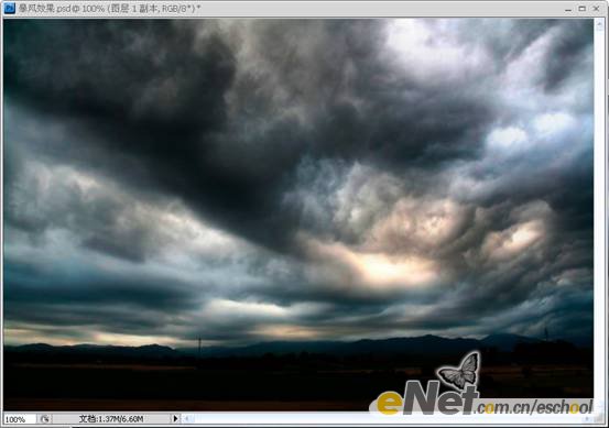 photoshop打造暴风雨效果