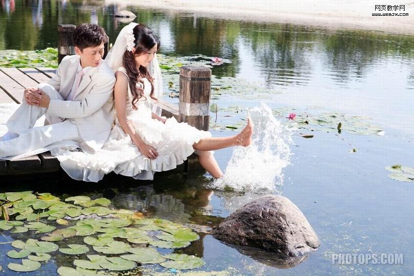 ps婚纱照调色教程:让梦想有了翅膀_webjx.com