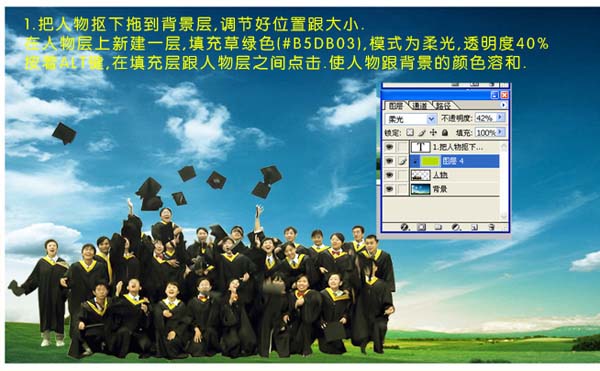 ps照片处理教程：我们毕业了！