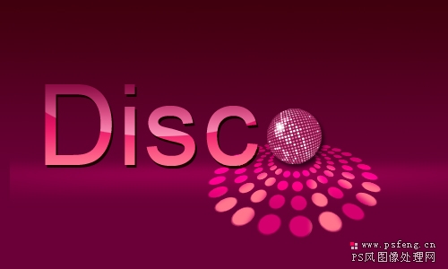 photoshop制作disco风格文字特效_webjxcom