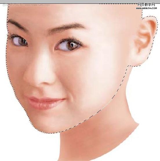photoshop鼠绘教程:气质美女_webjx.com