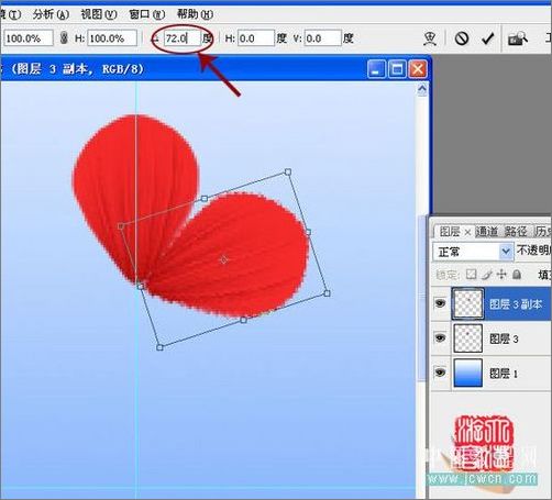 photoshop教程：鼠绘梅花_网页设计webjx.com网络转载