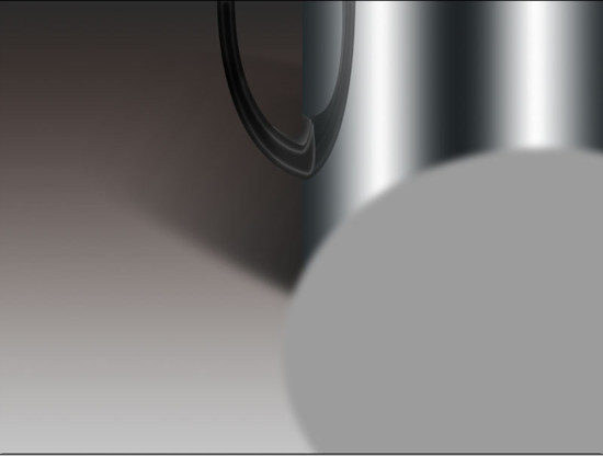 photoshop制作逼真的不锈钢杯