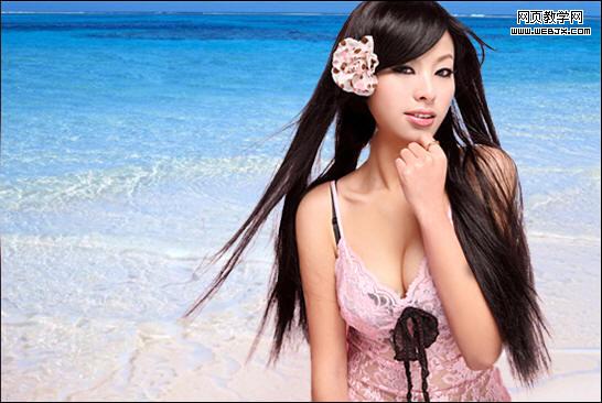 ps抠图教程:颜色范围命令抠出性感美女_网页设计