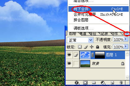 photoshop合成照片:风景照片蓝天白云_webjx.com