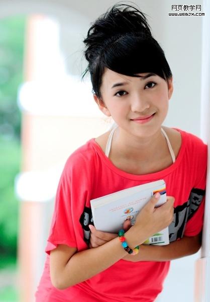ps图片合成教程:清新靓丽数码写真美女照片_webjx.com