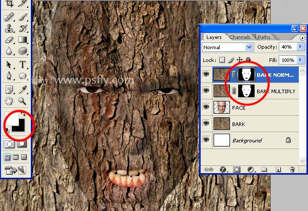 photoshop合成科幻片中的树人魔怪