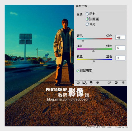 photoshop调出夕阳余晖下的金黄色调