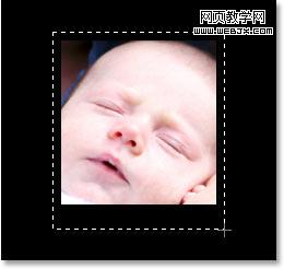 drag a second selection around the outside of the original selection to create the border of the polaroid.
