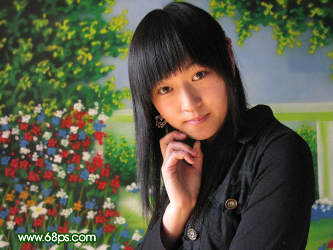 photoshop教程:美女照片的绿色艺术处理_webjx.com