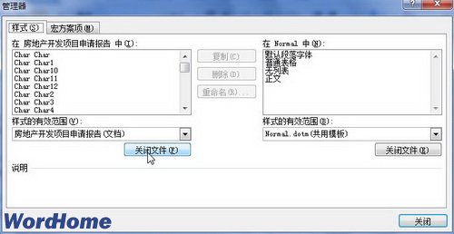 样式选项卡