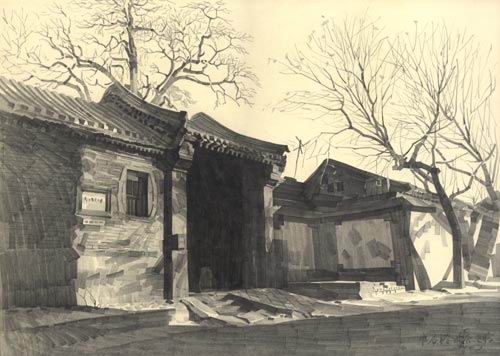 留住胡同—精彩photoshop铅笔画欣赏_网页设计www.webjx.com转载