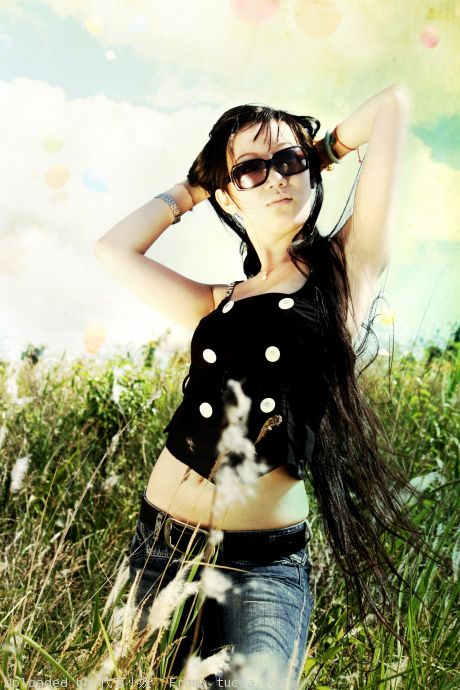 photoshop实例教程:美女风景照片处理_webjx.com